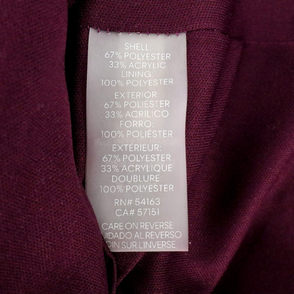 Karl Lagerfeld Dress Womens 10 Red Ivory Plaid Tweed Lined Zip Resort Career - Picture 12 of 16